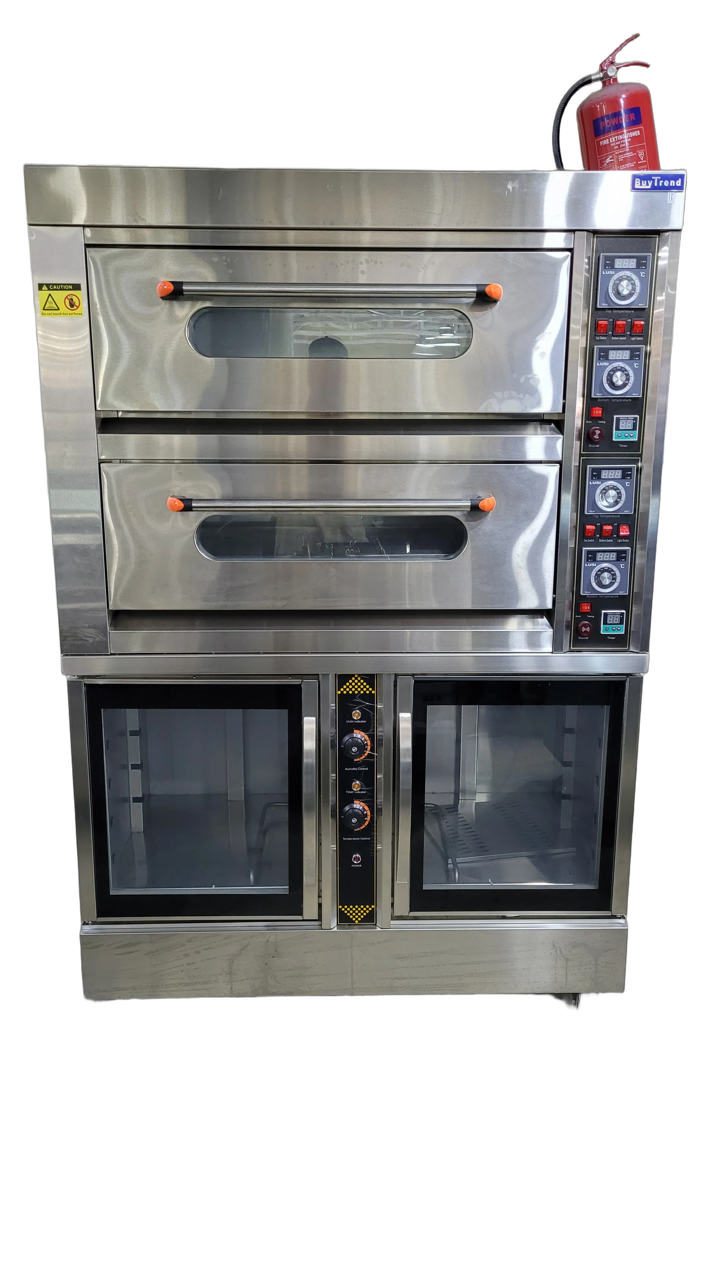 Stacked Commercial Deck Oven with Lower Cabinet alternate view 2