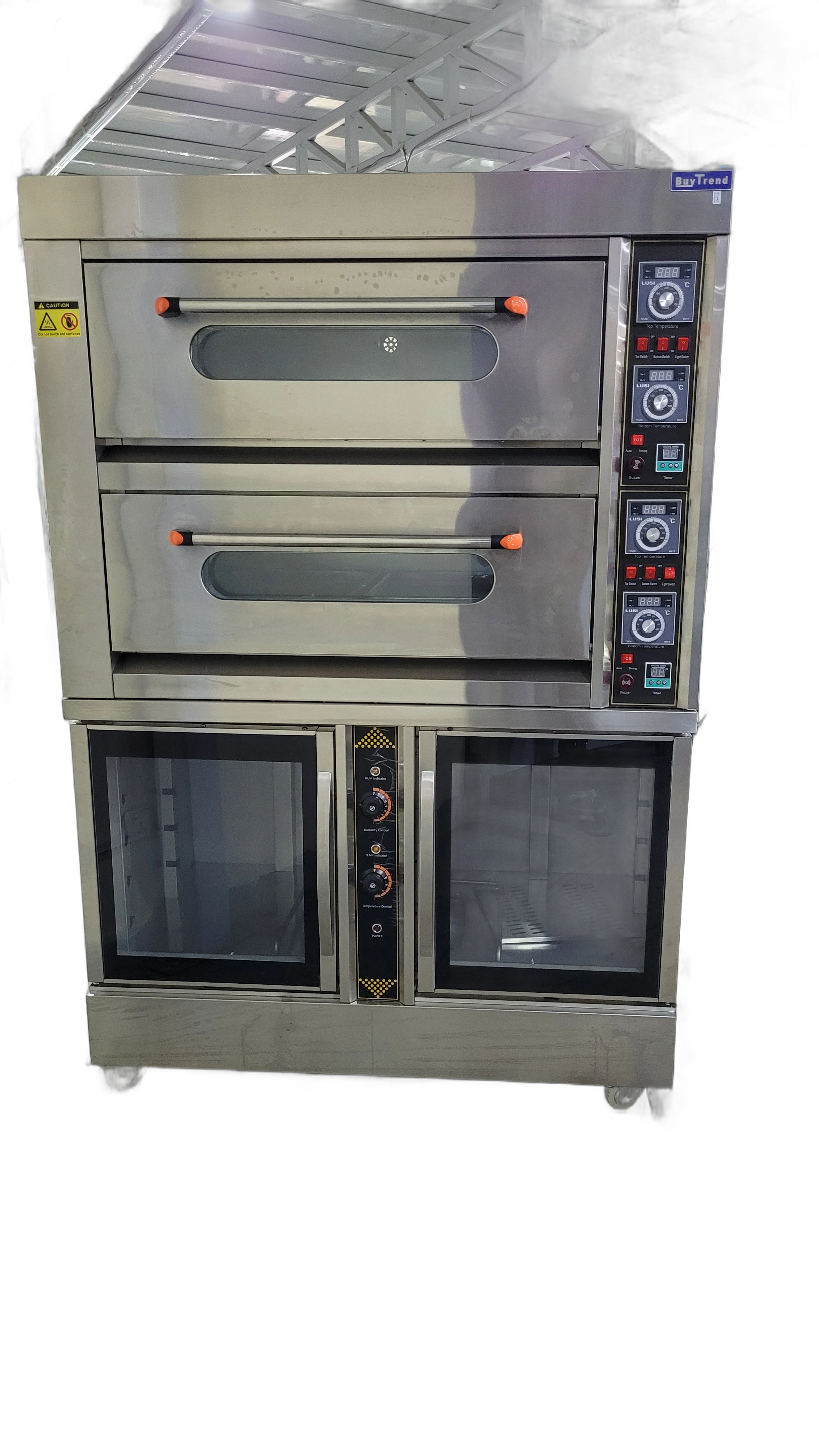 Stacked Commercial Deck Oven with Lower Cabinet alternate view 3