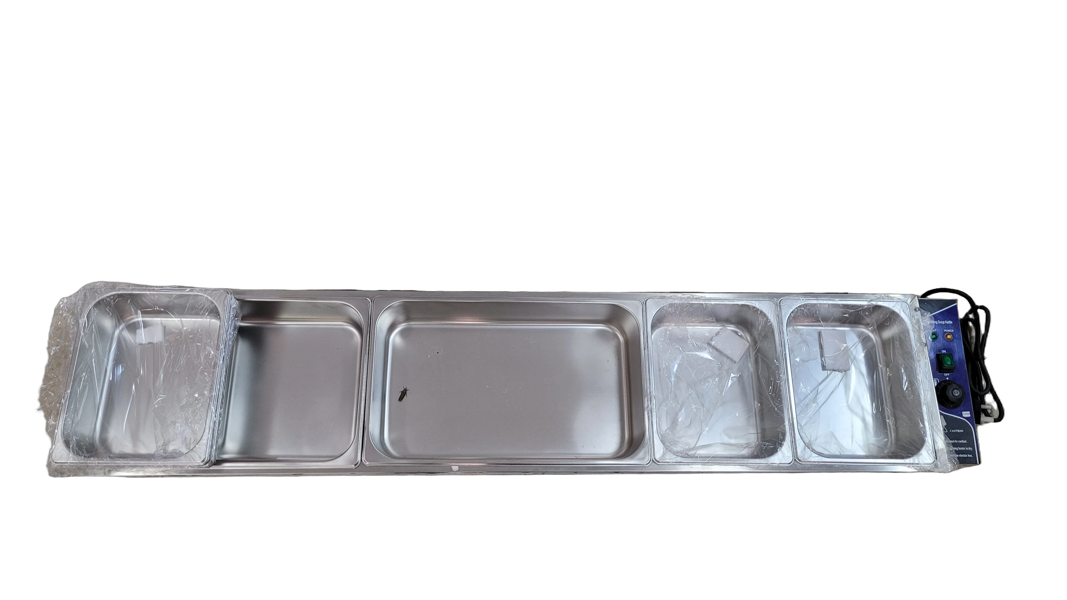 Stainless Steel Condiment and Ingredient Tray Set