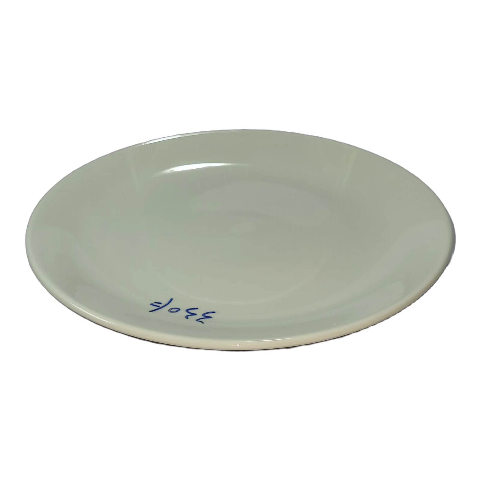 Small White Oval Ceramic Plate
