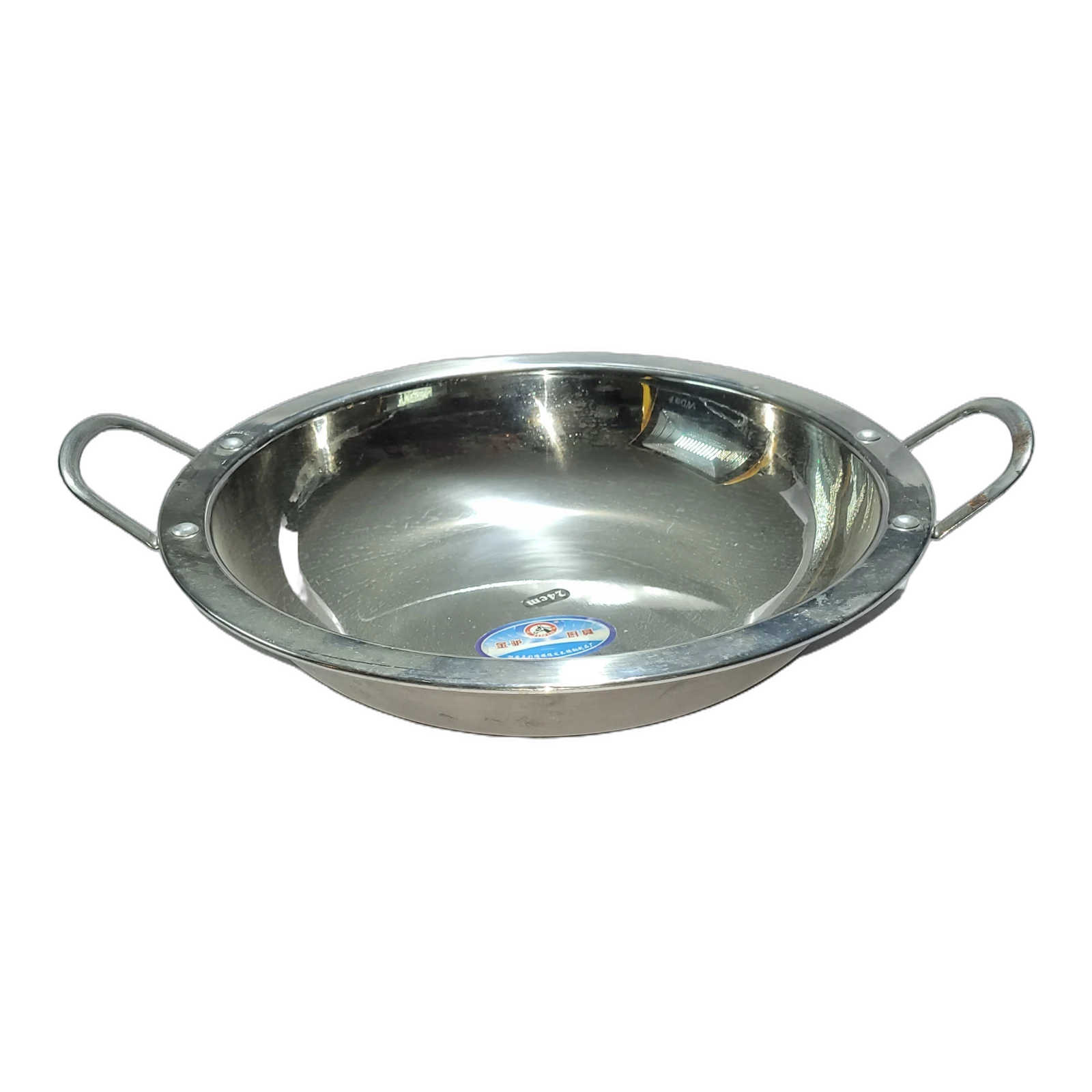 Stainless Steel Wok with Twin Handles