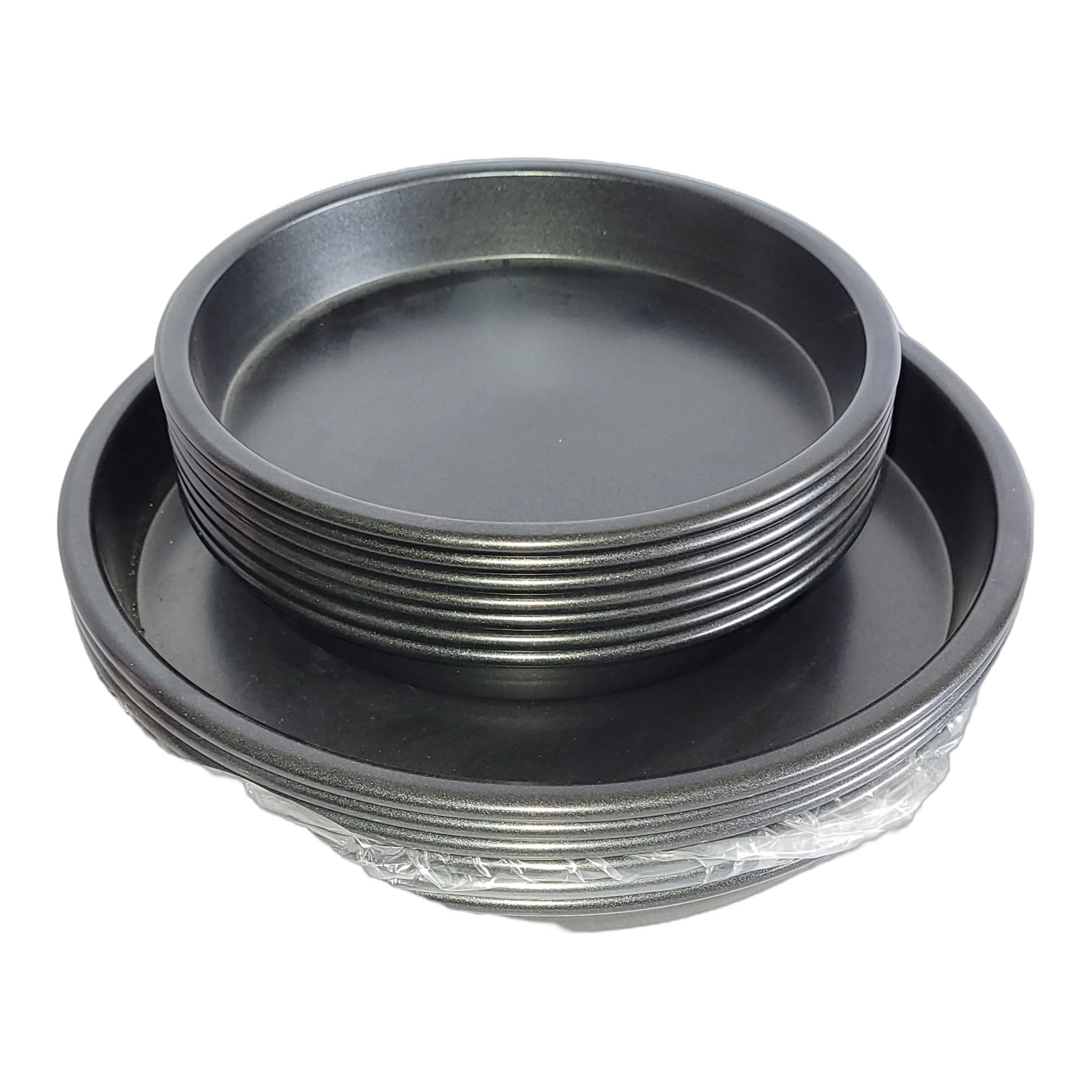 Round Stainless Steel Serving Plate Set